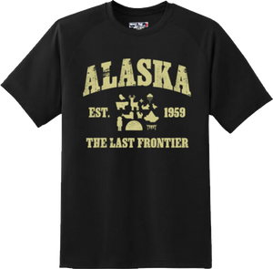 Alaska State Vintage Retro Hometown America Gift T Shirt New Graphic Tee