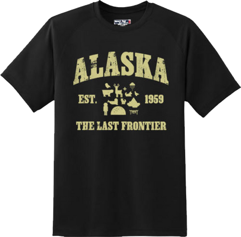 Alaska State Vintage Retro Hometown America Gift T Shirt New Graphic Tee