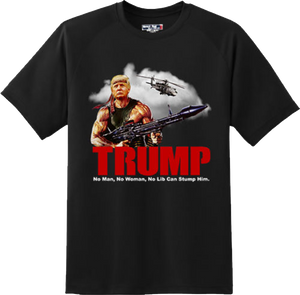 Funny Trump Rambo America Republican Humor Patriotic T Shirt New Graphic Tee