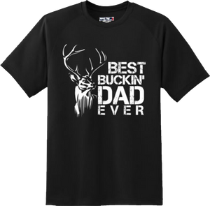 Funny Best Buckin Dad Ever T Shirt New Graphic Tee