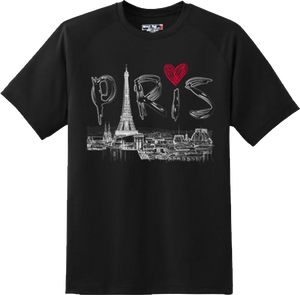Paris France Vacation Holiday Eiffel Tower Gift Cool T Shirt New Graphic Tee