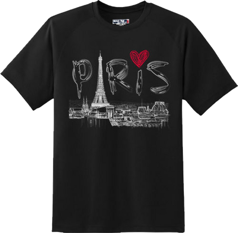 Paris France Vacation Holiday Eiffel Tower Gift Cool T Shirt New Graphic Tee