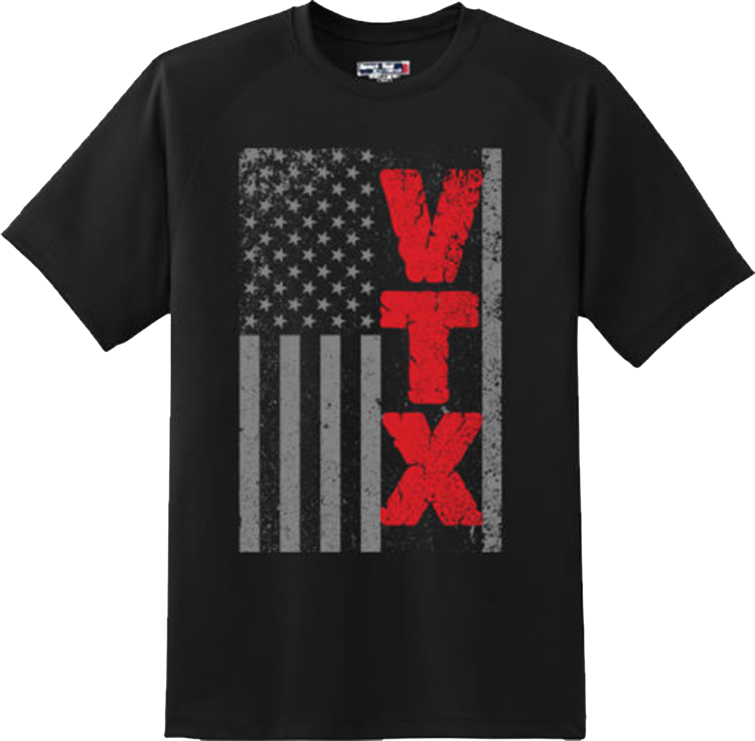 VTX US Flag Motorcycle Racing Chopper Patriotic T Shirt New Graphic Tee