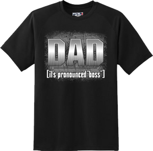 Funny Dad Pronounced Boss Father T Shirt New Graphic Tee