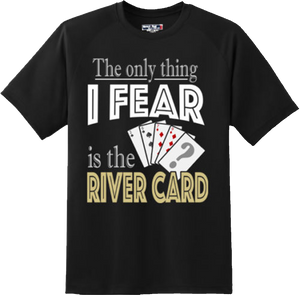 Funny River Card Poker Gambling T Shirt New Graphic Tee