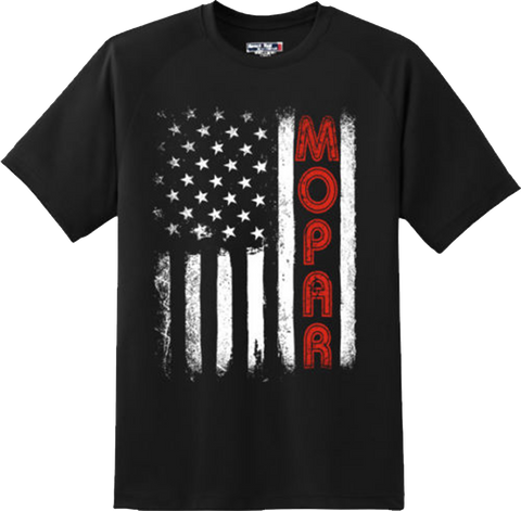 Mopar Flag America Motor Car Sports Racing Gift T Shirt New Graphic Tee