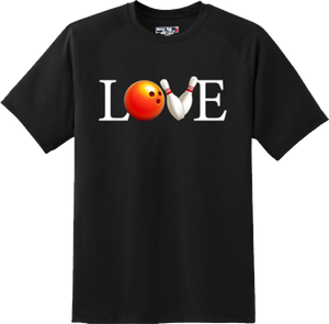 Love Bowling Sports College Gift T Shirt New Graphic Tee