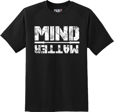 Mind Over Matter Gym Exercise Workout Weight lifting T Shirt New Graphic Tee