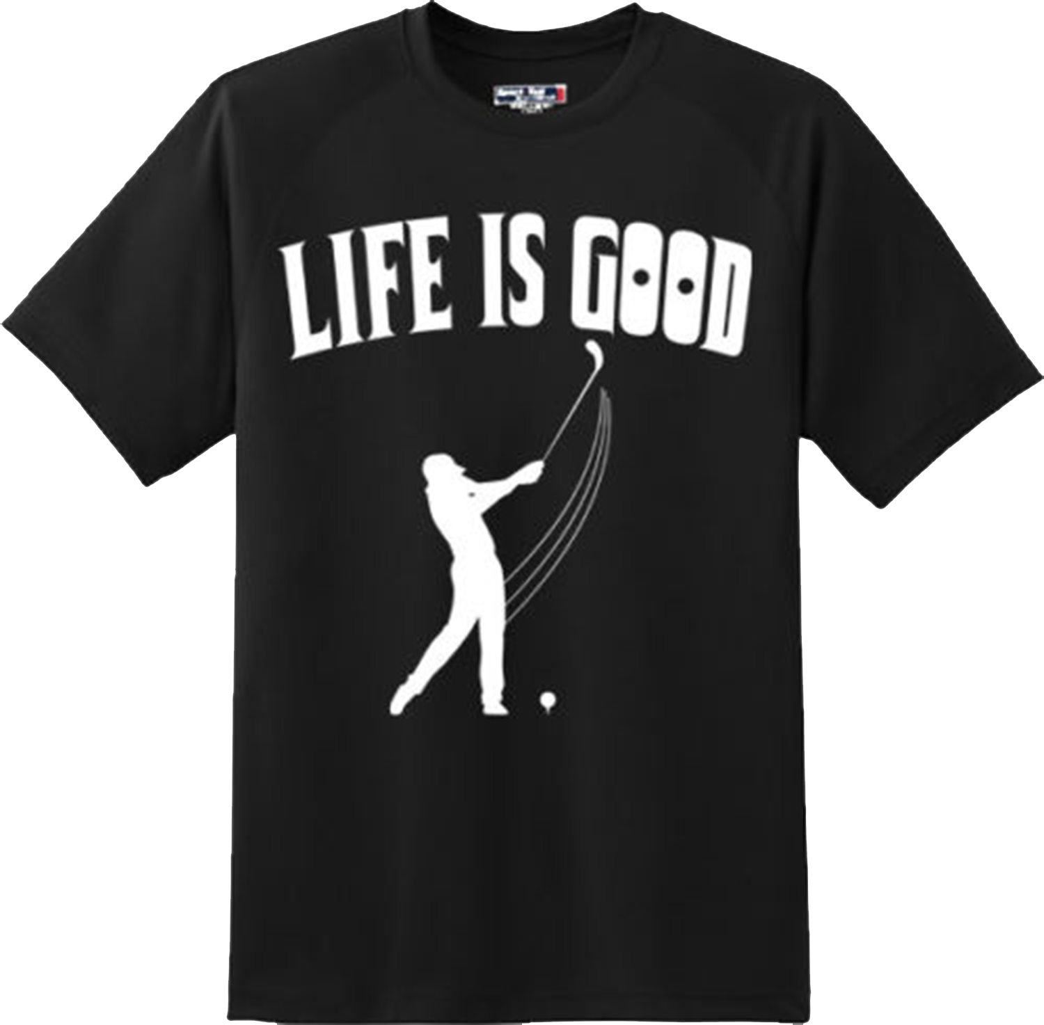 Life Is Good Golf T Shirt New Graphic Tee