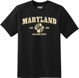 Maryland State Vintage Retro Hometown America Gift T Shirt New Graphic Tee