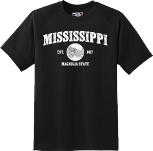 Mississippi State Vintage Retro Hometown America Gift T Shirt New Graphic Tee
