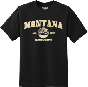 Montana State Vintage Retro Hometown America Gift T Shirt New Graphic Tee
