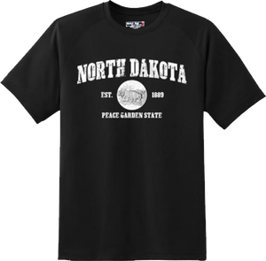 North Dakota State Vintage Retro Hometown America Gift T Shirt New Graphic Tee