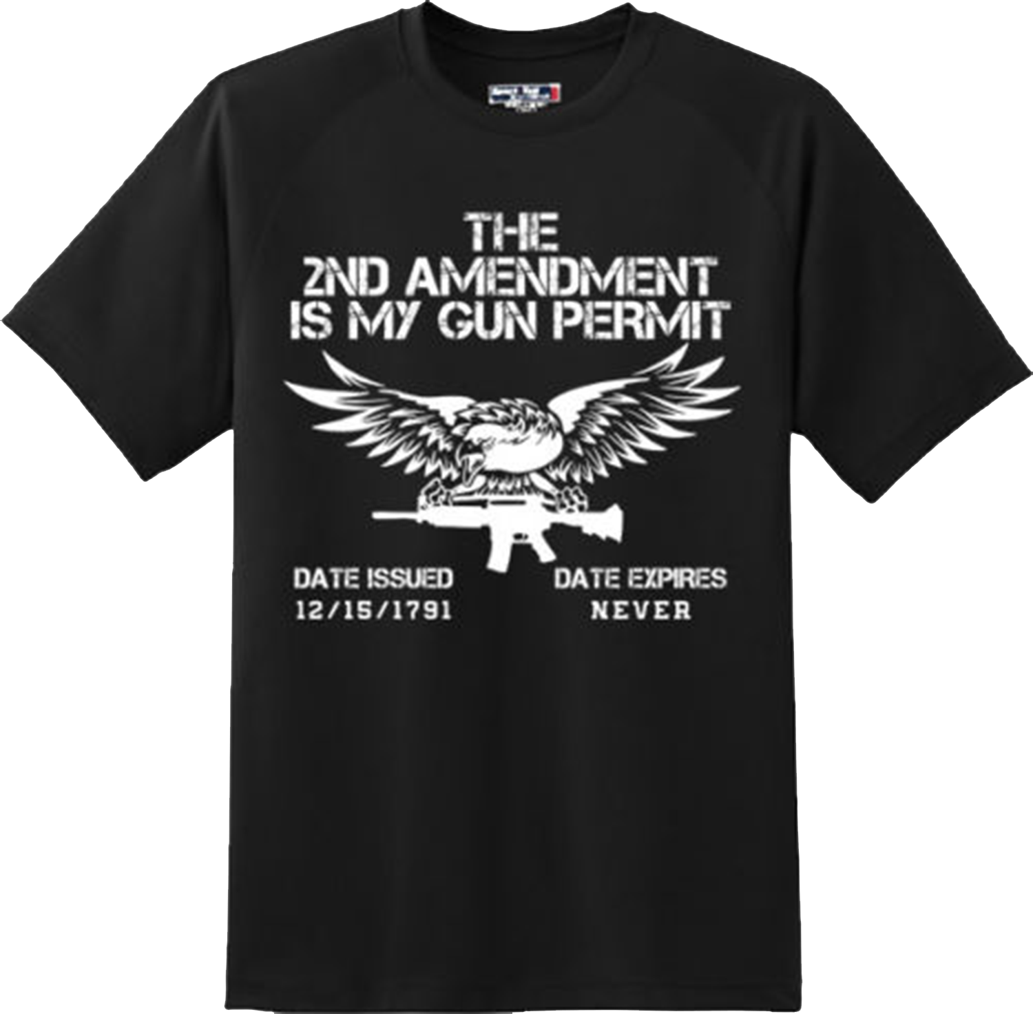 2nd Amendment My Gun Permit Patriotic American Freedom T Shirt New Graphic Tee