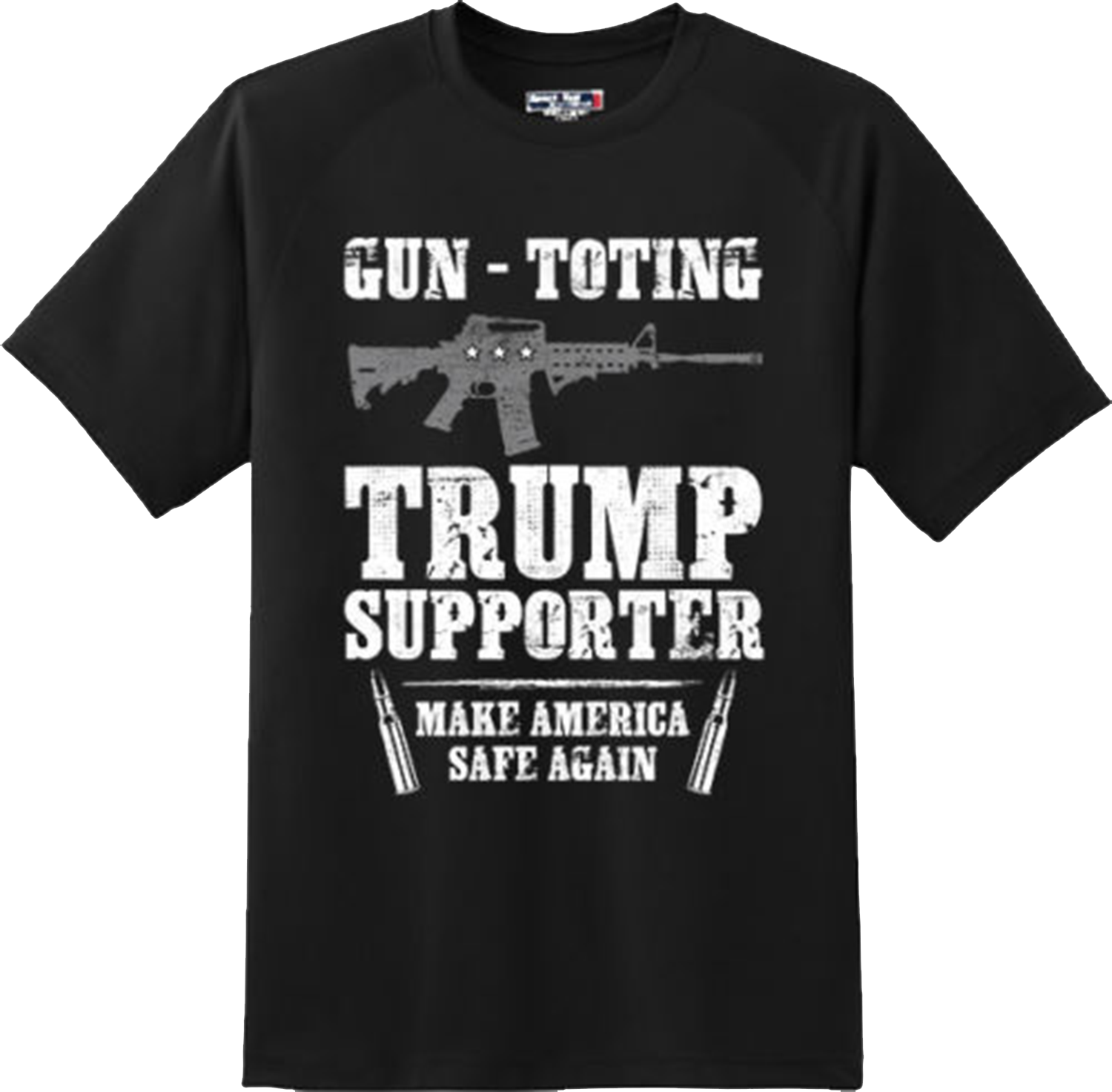 Gun Toting Trump Supporter 2nd Amendment Weapon Freedom T Shirt New Graphic Tee