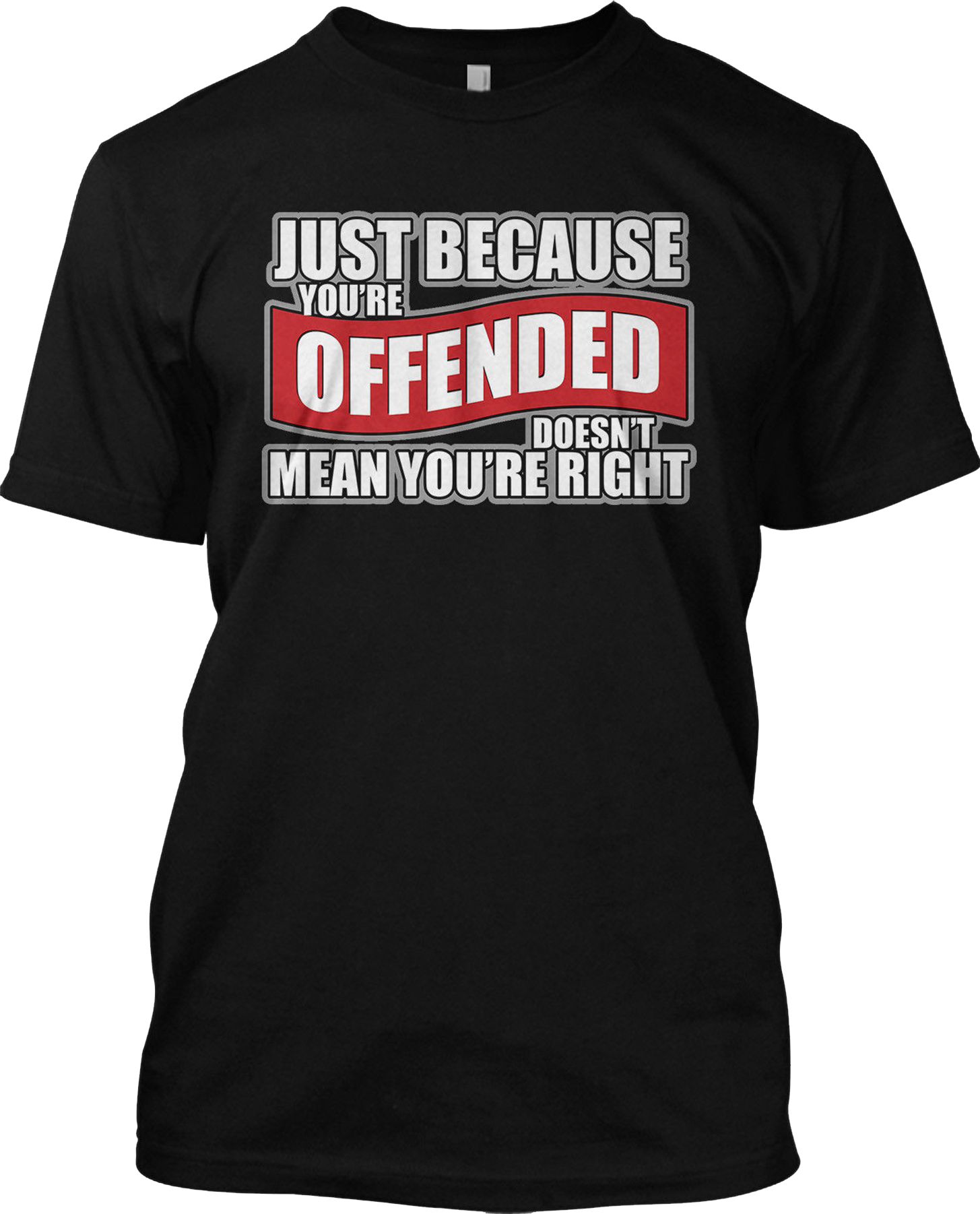 Just Because You're Offended Doesn't Mean Mean You're Right Funny T Shirt