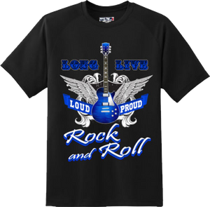Long Live Rock And Roll Guitar Music T Shirt New Graphic Tee