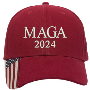 Trump MAGA 2024 Embroidered Baseball One Size Fits All Structured Cap