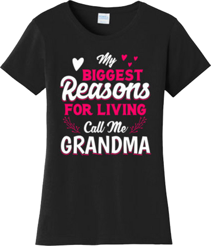 Biggest Reasons Grandma Grand kids Children T Shirt New Graphic Tee