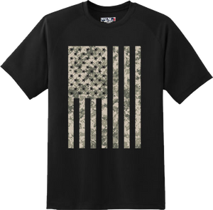 Camo US Flag America 2nd Amendment Gun Freedom Liberty T Shirt New Graphic Tee
