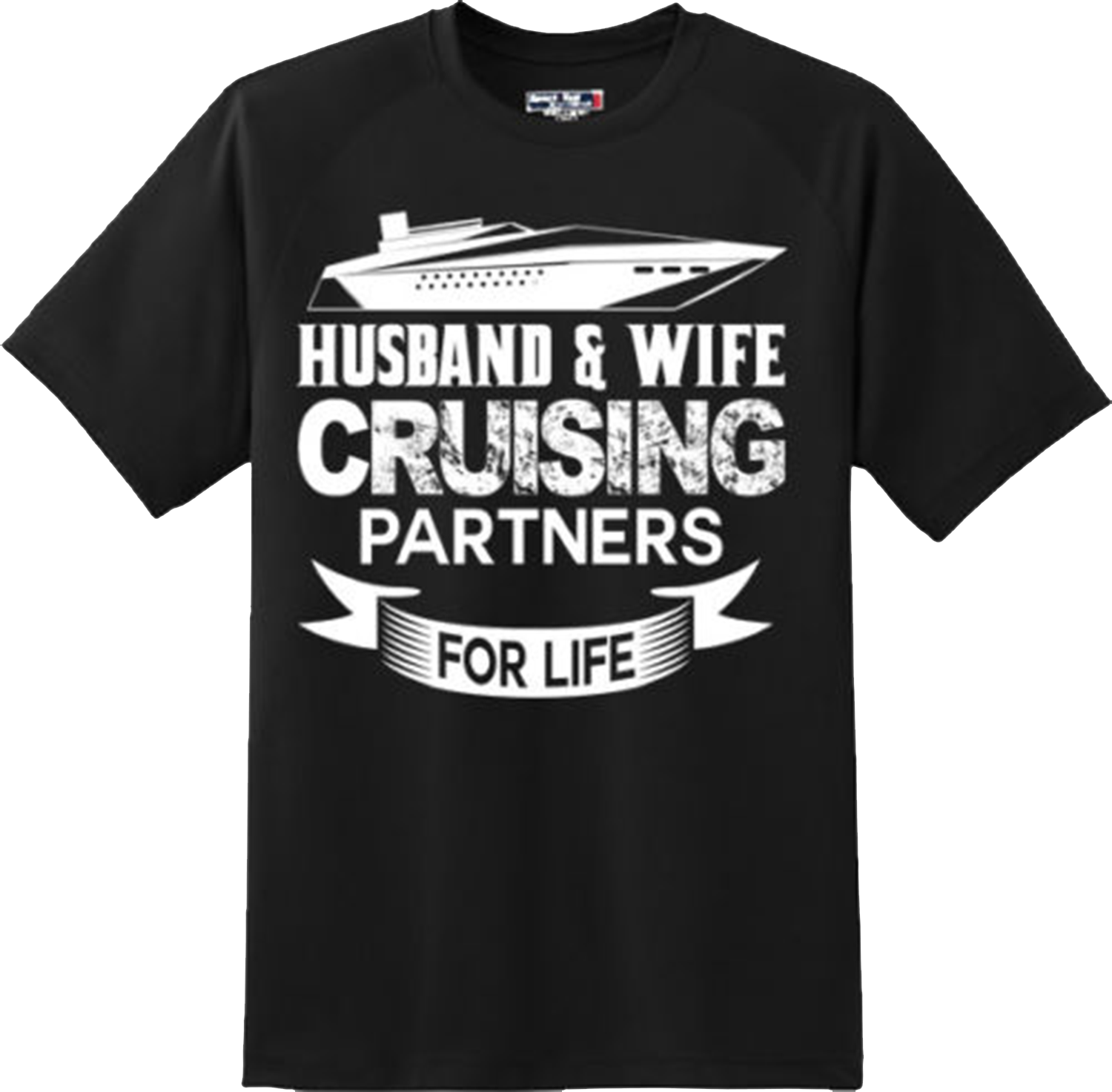 Husband And Wife Cruising Partners For Life Sailing T Shirt New Graphic Tee