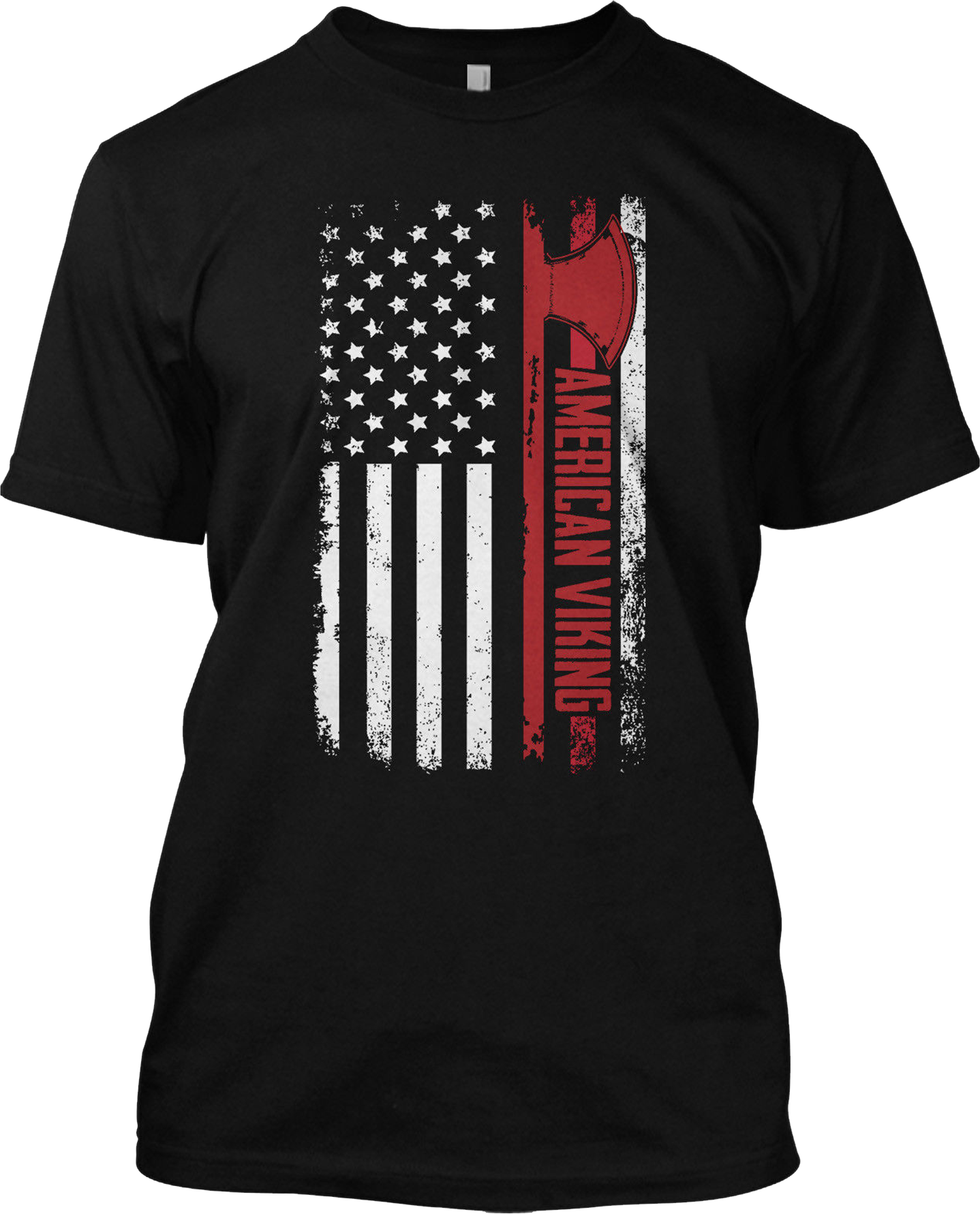 American Viking Patriotic Axe T Shirt Graphic Victory Tee