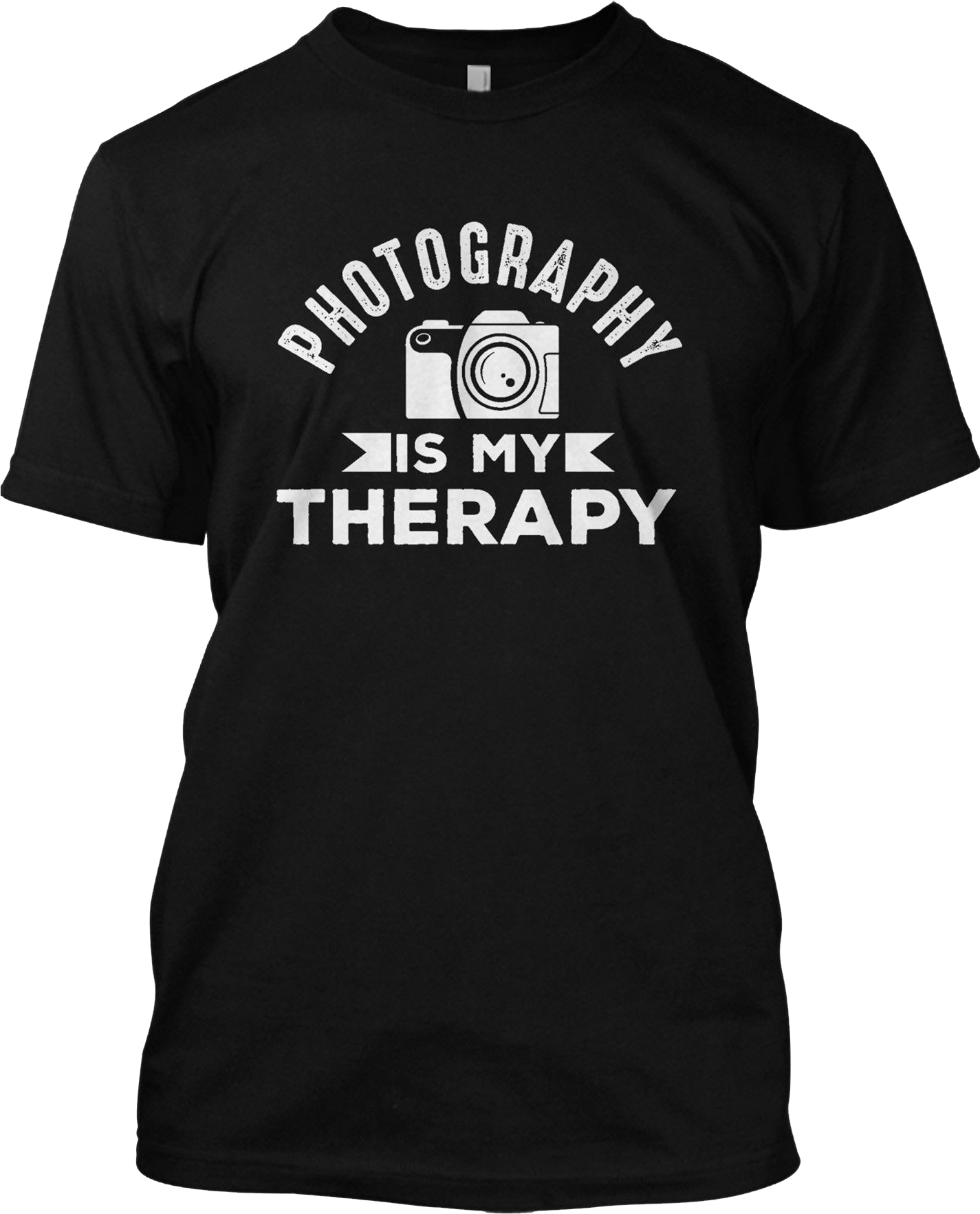 Photography Is My Therapy Funny T Shirt Graphic Camera Tee