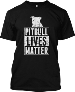 Pitbull Lives Matter Funny Doggy Animals Dog T Shirt Graphic Tee