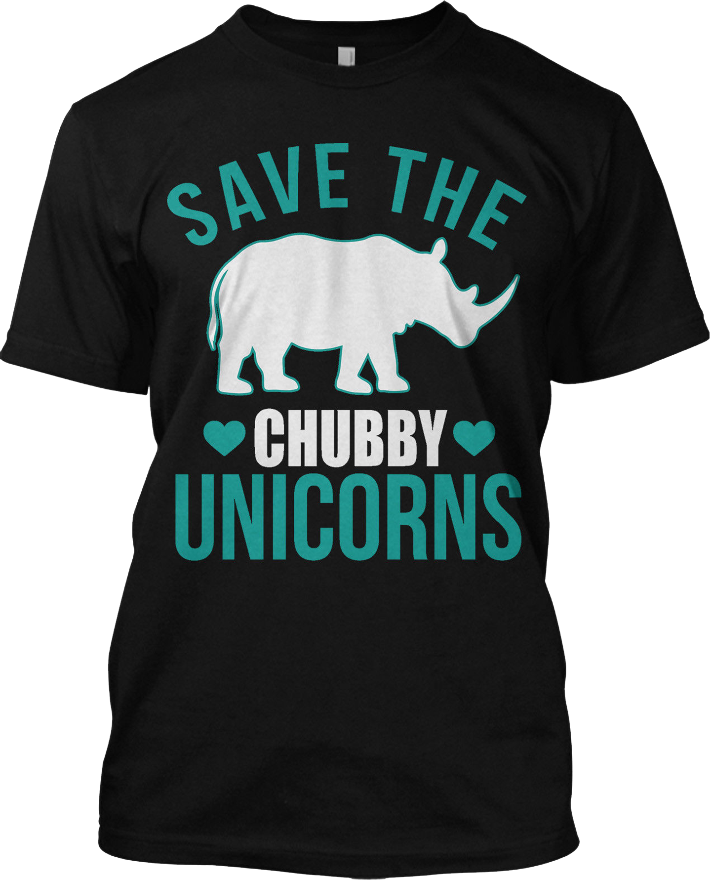 Save The Chubby Unicorns Funny T Shirt Rhino Lovers Graphic Tee