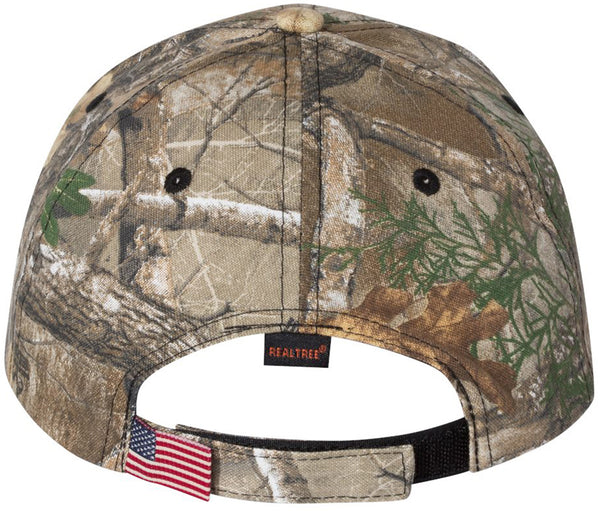 Trump 2024 US Flag No Bullshit Embroidered Realtree Camo Structured Adjustable One Size Fits All Hat