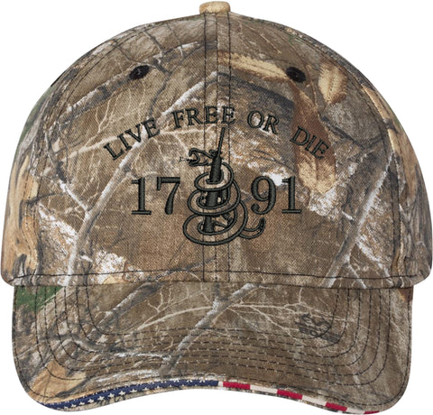Live Free Or Die AR15 2nd Amendment Guns Embroidered Baseball One Size Fits All Structured Cap