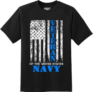 Navy Veteran US Flag Vintage Patriotic America Gift T Shirt New Graphic Tee
