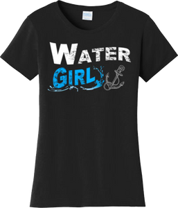 Funny Water Girl Sailing Boat Beach T Shirt New Graphic Tee