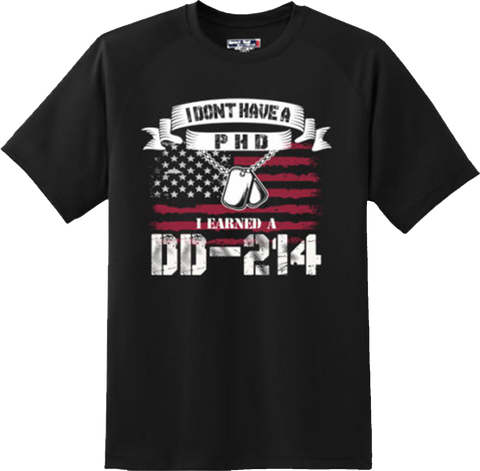 I Earned DD-214 Veteran America Freedom T Shirt New Graphic Tee