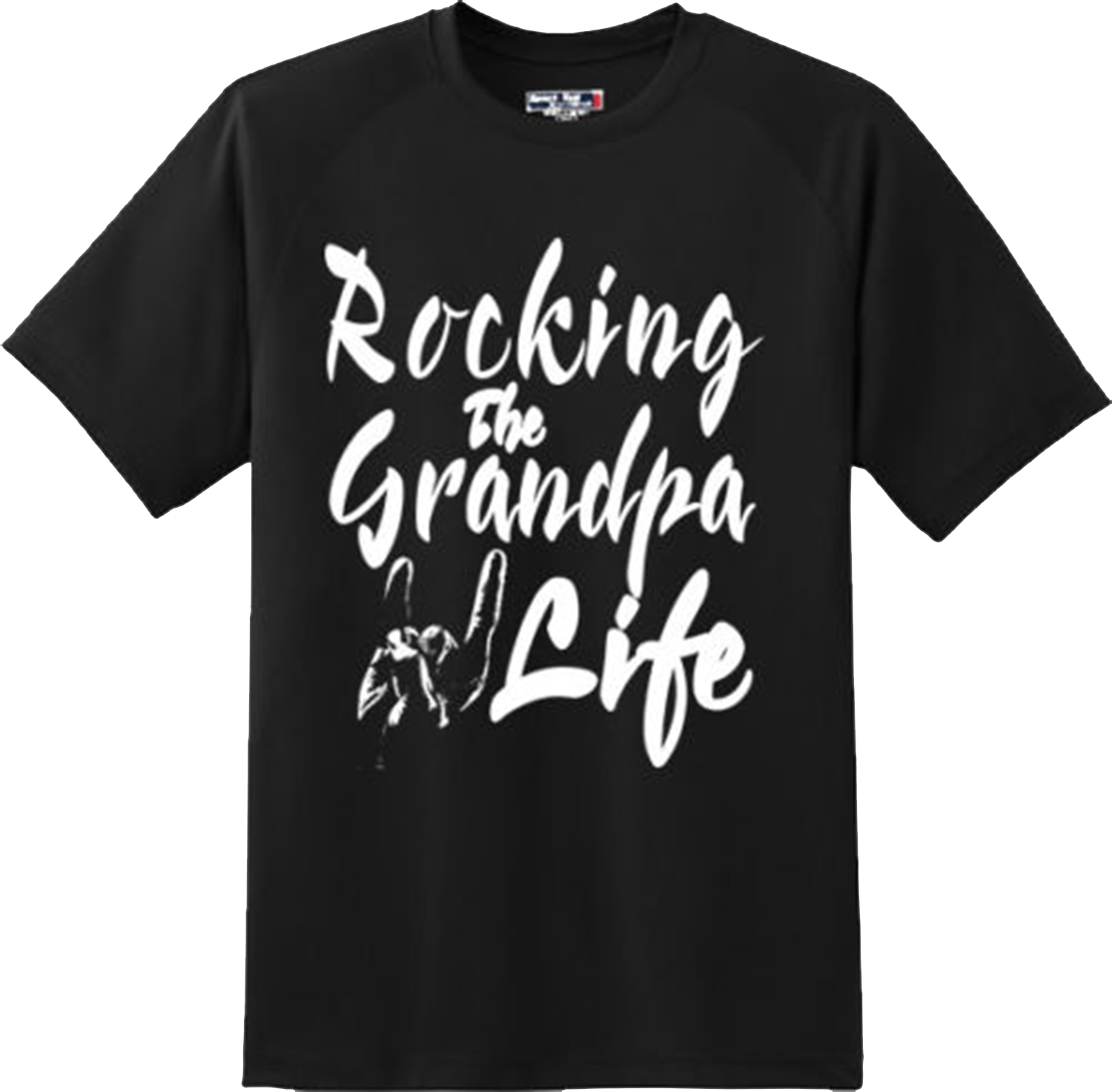 Rocking The Grandpa Life T Shirt New Graphic Tee