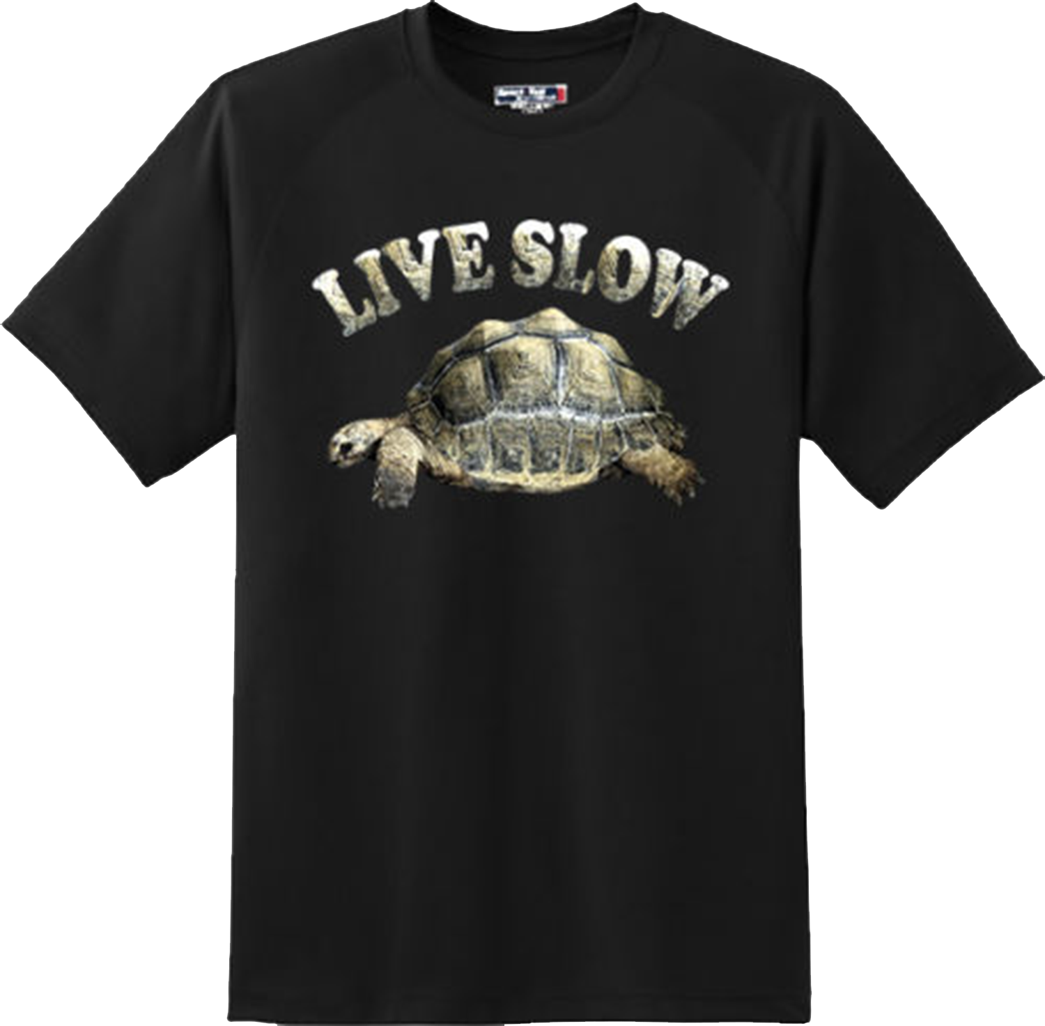 Funny Live Slow Turtle Tortoise Animal Holiday Humor T Shirt New Graphic Tee