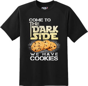 Funny Come to Dark Side Have Cookies Nerd Gamer Humor T Shirt New Graphic Tee