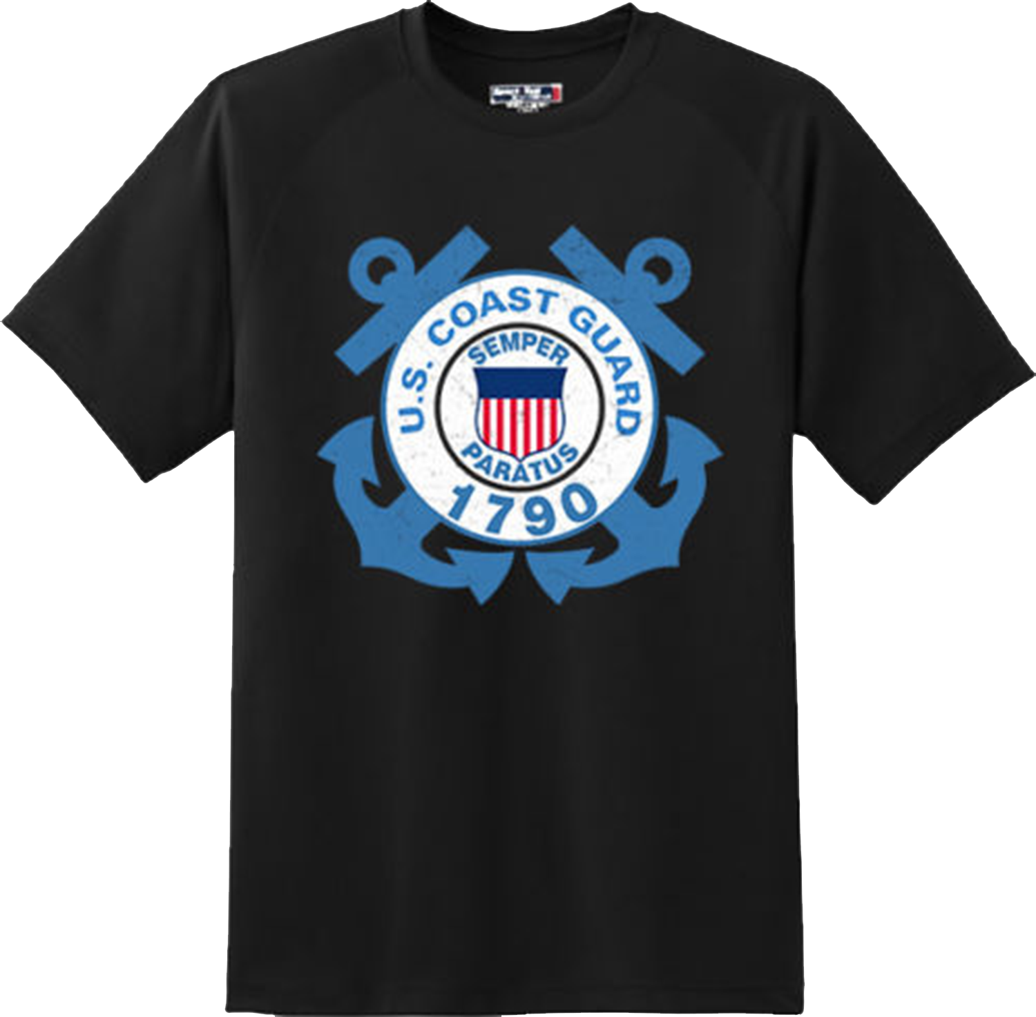 Anchor US Coast Guard Semper Paratus Patriotic Gift T Shirt New Graphic Tee