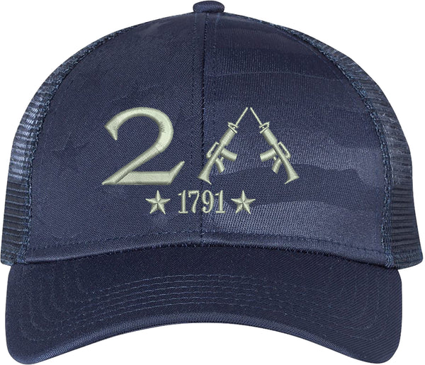 Only 2nd Amendment 1791 AR15 Guns Embroidered Baseball One Size Fits All Structured Cap