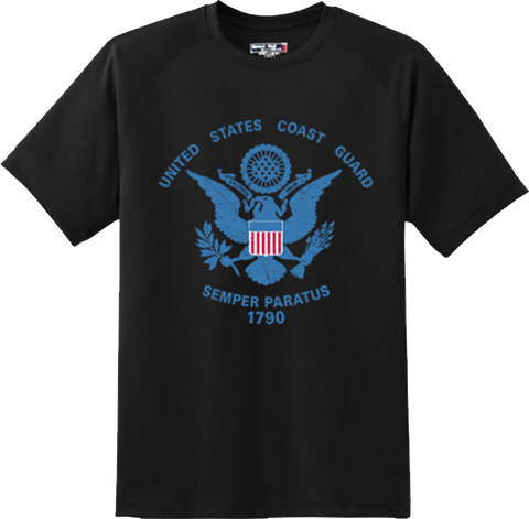 Eagle US Coast Guard Semper Paratus Patriotic Gift T Shirt New Graphic Tee