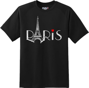 Love Paris Holiday Vacation France Gift T Shirt New Graphic Tee
