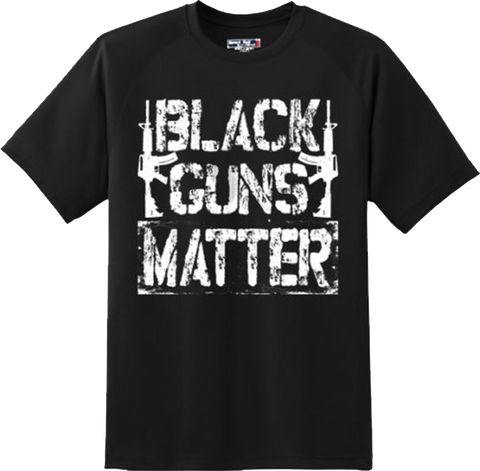 Black Guns Matter 2nd Amendment America Freedom T Shirt New Graphic Tee
