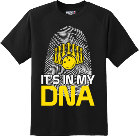 Funny Bowling Is In My DNA T Shirt New Graphic Tee