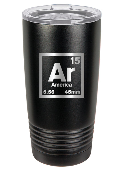 AR15 45mm 2nd Amendment Polar Camel Double Wall Vacuum Insulated Laser Engraved Tumbler