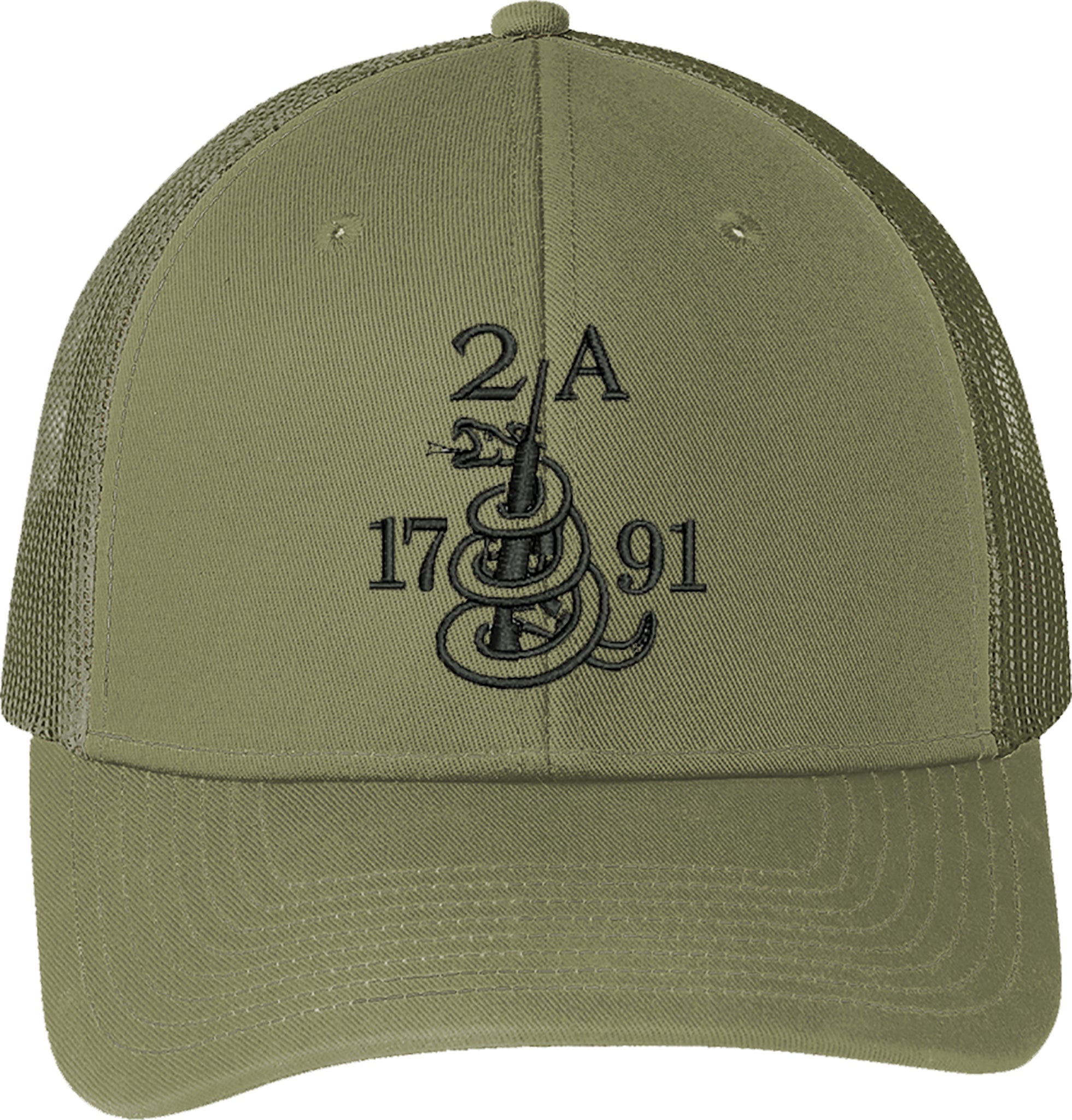 Gun 2A 1791 AR15 2nd Amendment Guns Embroidered Baseball One Size Fits All Structured Cap