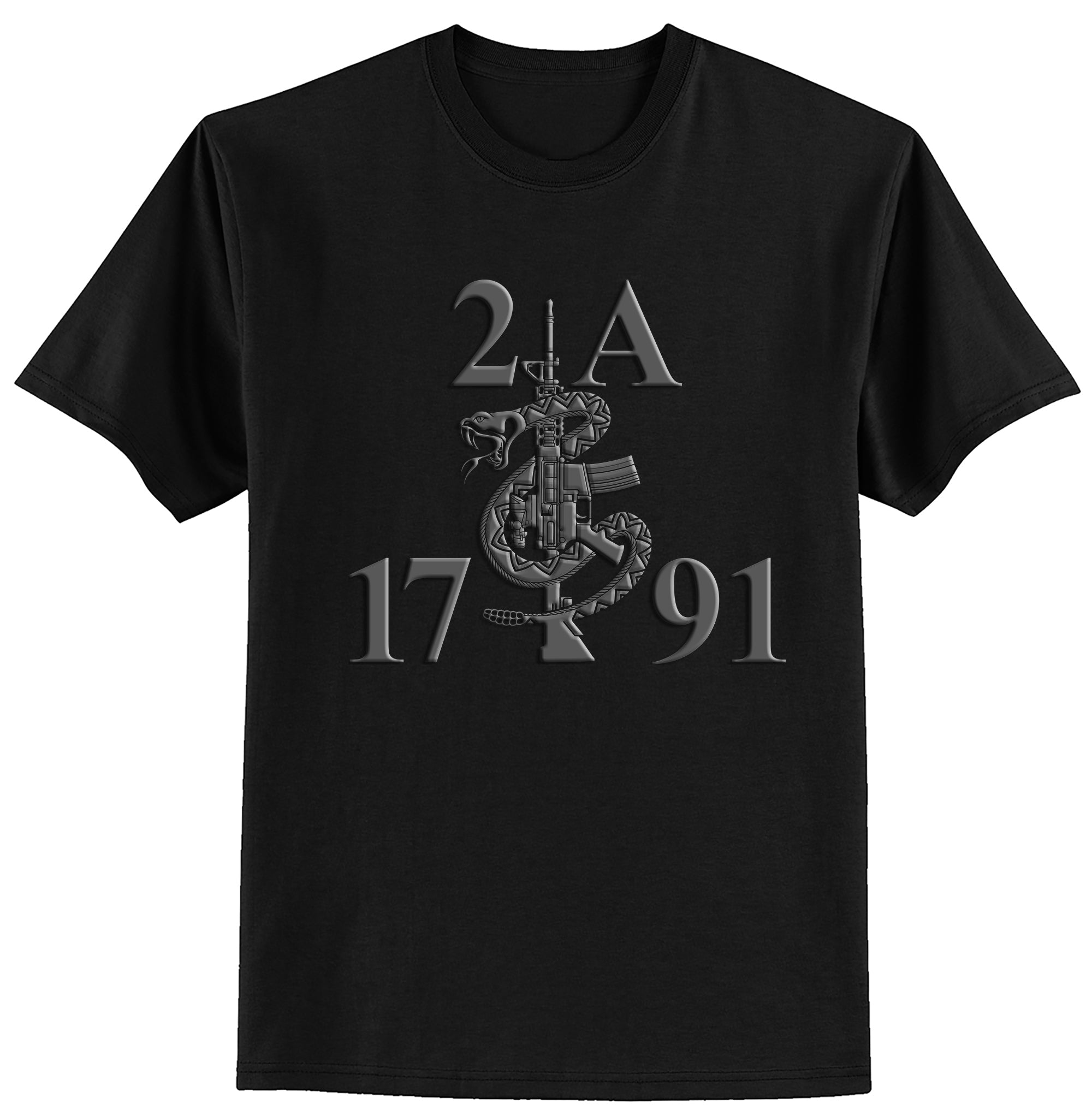 Gun 2A 1791 2nd Amendment  AR15 Guns Right Freedom Patriotic Tshirt