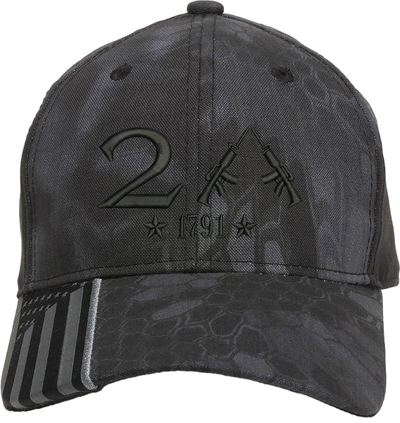 Only 2nd Amendment 1791 AR15 Guns Embroidered Baseball One Size Fits All Structured Cap