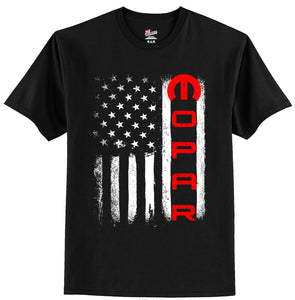 New Mopar Flag America Motor Car Sports Racing Gift T Shirt New Graphic Tee