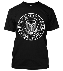 Beer Bacon Guns Freedom T-Shirt